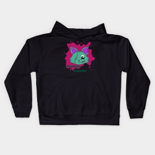 Purrfectly Gruesome- Freddie Zombie Kitty Kids Hoodie